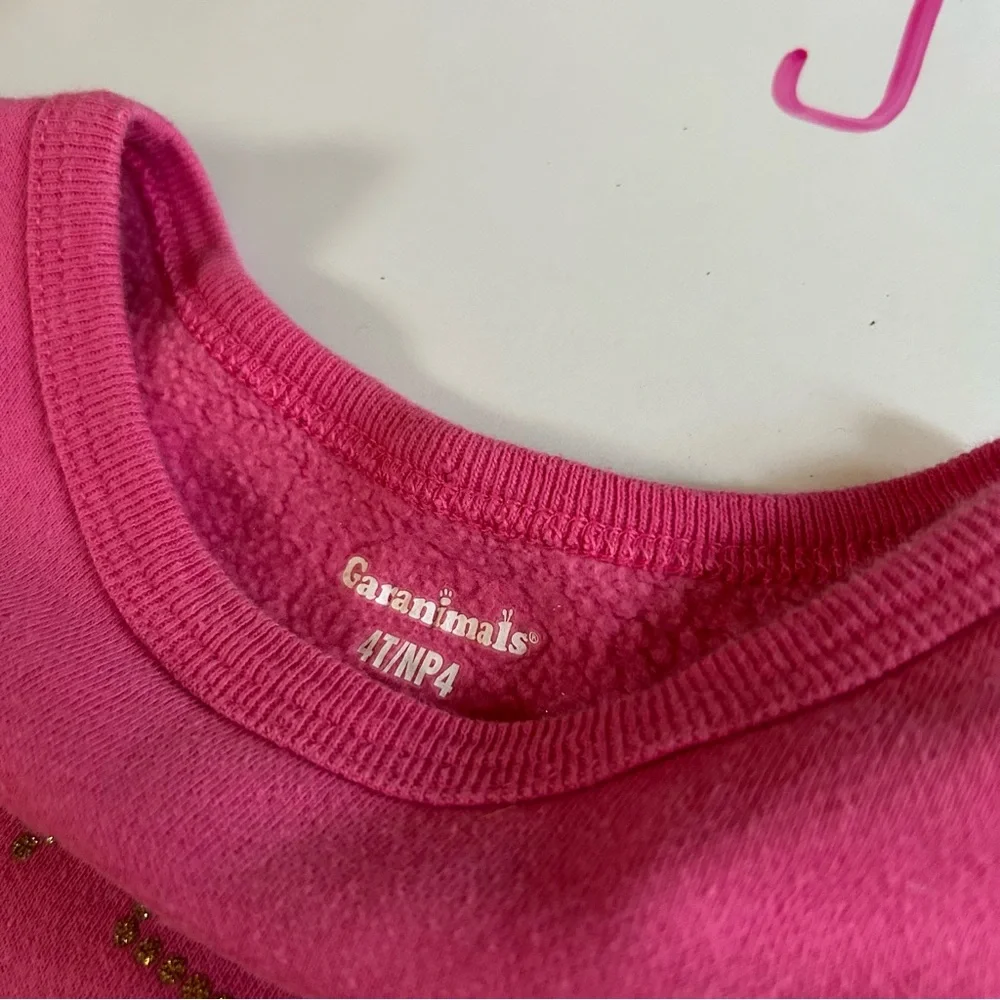 Rainbow Glitter “World’s Best Mommy” Sweatshirt | Hot Pink Fleece | Girls 4T